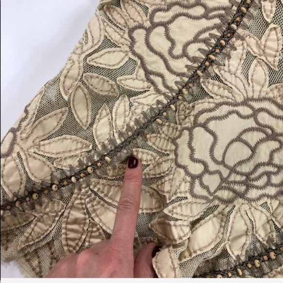 🚨Lafayette148 Appliqué Hand beaded skirt(G6) - Picture 8 of 8